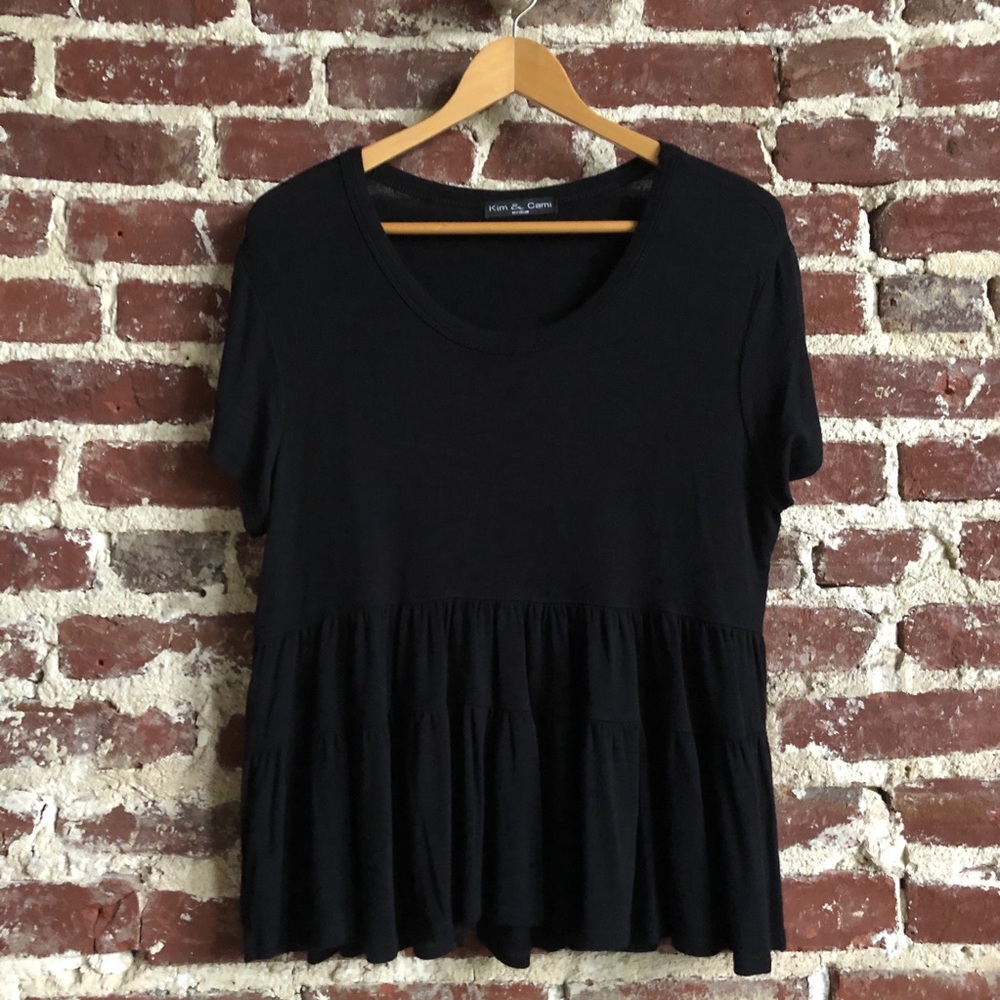 Kim & Cami Tiered Peplum Top